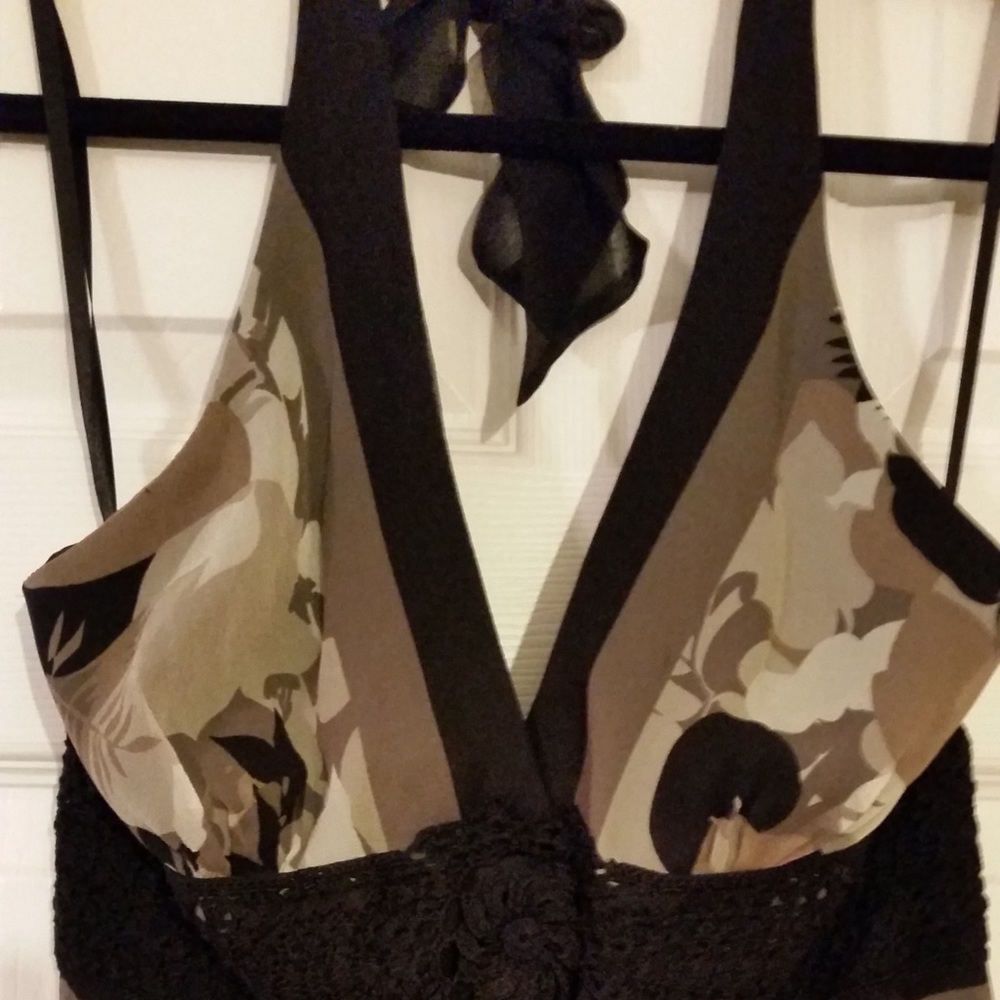 BCBG Asymmetrical scarf dress
